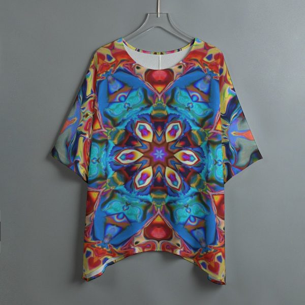 Vibrant Vortex – Bat Sleeve Shirt - Image 3