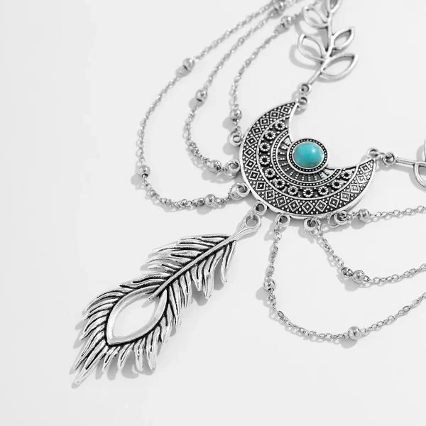 Feather Pendant Upper Arm Bracelet - Image 4