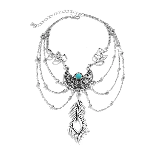 Feather Pendant Upper Arm Bracelet - Image 6